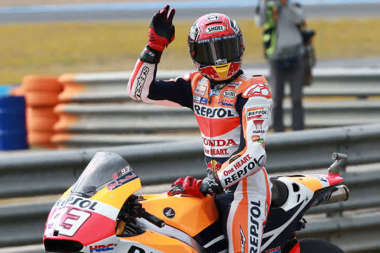 Marc Márquez lag im ersten Training an der Spitze