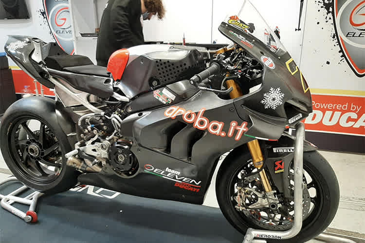 Das Wintertest-Design der Go-Eleven-Ducati