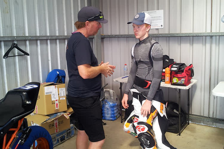 Jason Crump (li.) mit Sohn Seth