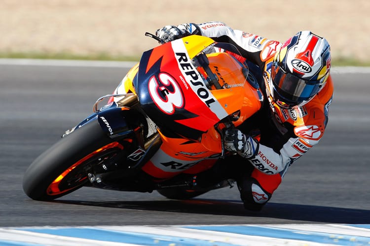 Pedrosa testete letztmals im November 2008 in Valencia