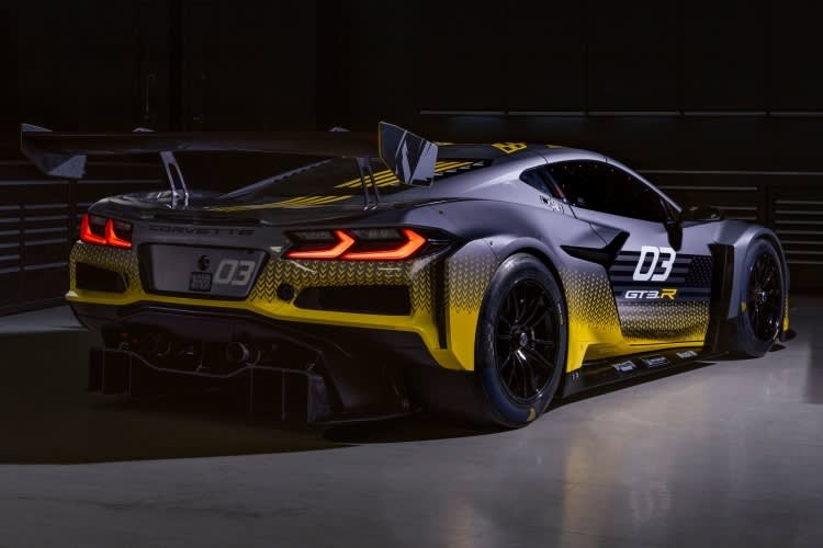 Schickes Heck bei der Chevrolet Corvette Z06 GT3.R