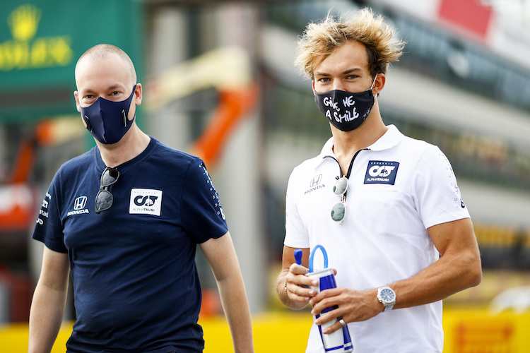 Pierre Gasly (rechts) in Mugello
