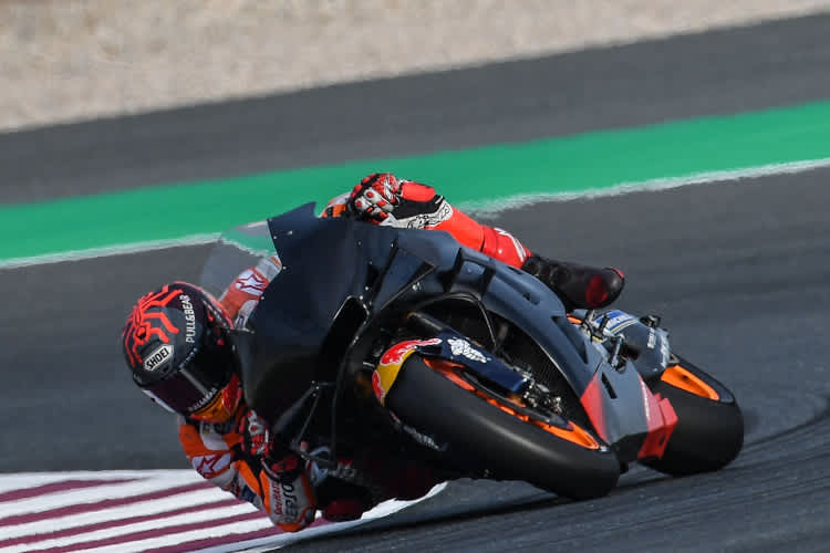 Marc Márquez hat einen intensiven MotoGP-Testtag hinter sich