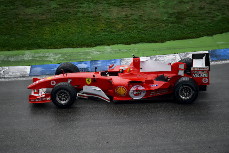 Mick im Ferrari seines Vaters Michael Schumacher