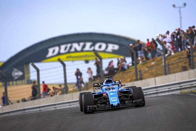Fernando Alonso mit dem GP-Rennwagen in Le Mans