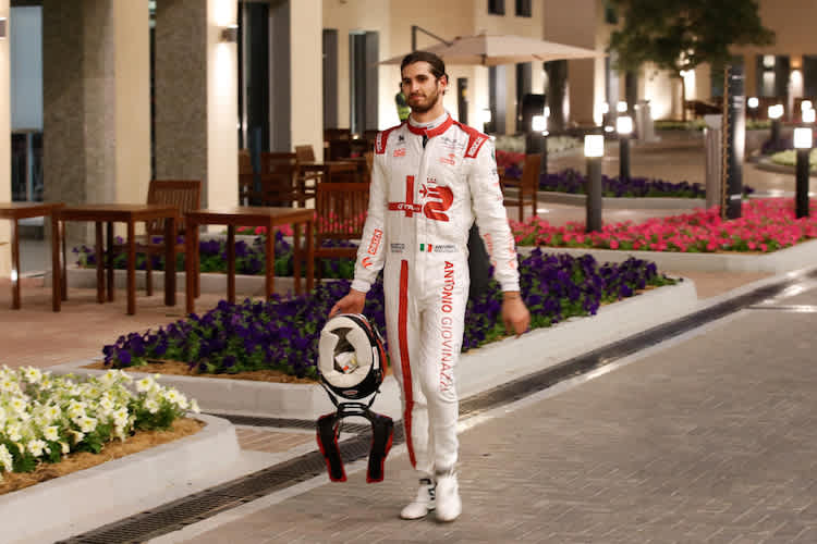 Antonio Giovinazzi in Abu Dhabi