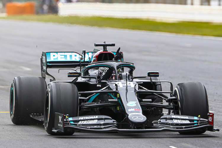 Lewis Hamilton nach seinem Sieg