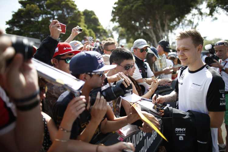 Kevin Magnussen in Melbourne