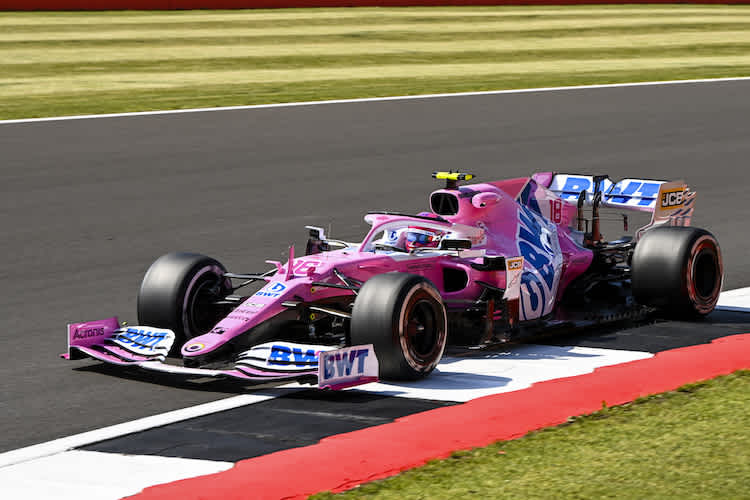 Lance Stroll gab im FP2 in Silverstone das Tempo vor