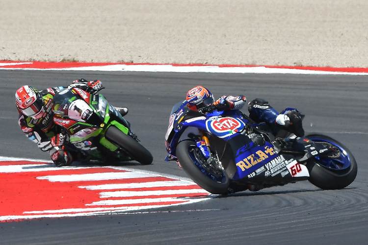 Michael van der Mark lag in Misano in Führung, als sein Reifen von der Felge sprang