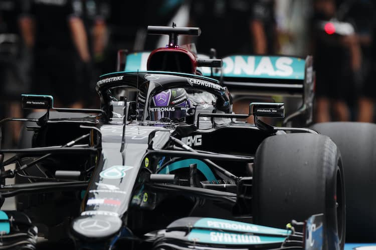 Lewis Hamiltonw war im zweiten freien Training schneller als der Rest