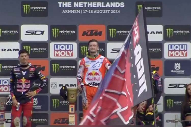 Jeffrey Herlings gewann den Grand Prix im niederländischen Arnheim