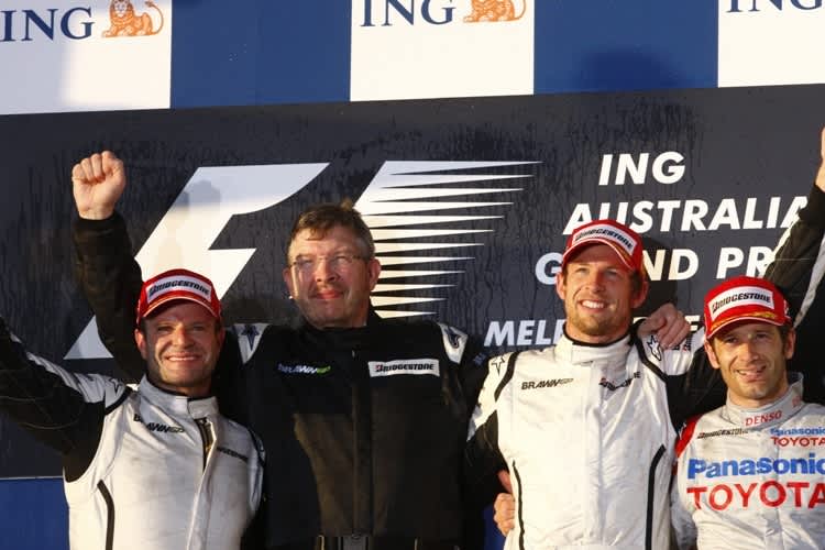 Da war die Welt von Toyota noch in Ordnung: Trulli auf dem Podest