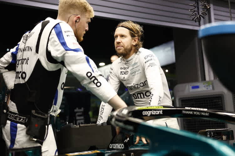 Sebastian Vettel mit Mikey Brown