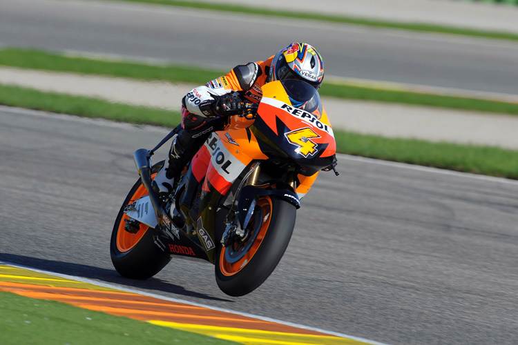 Andrea Dovizioso auf der Werkshonda: «Bitte noch mehr Druck!»
