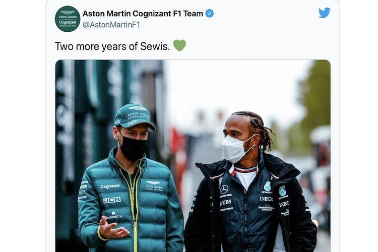 Der Tweet von Aston Martin