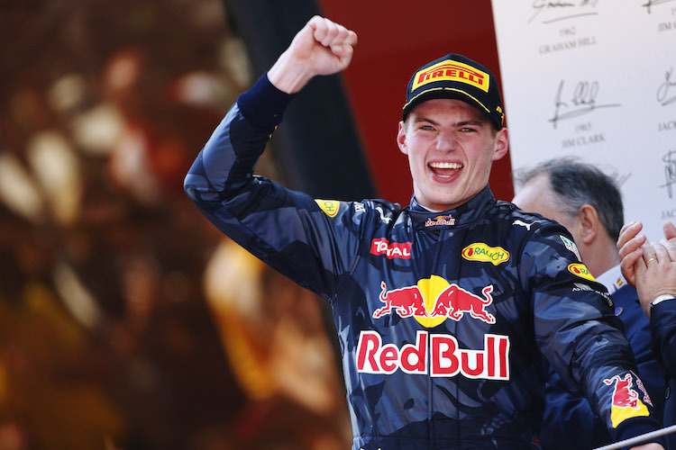 Max Verstappen feierte 2016 in Barcelona seinen ersten GP-Sieg