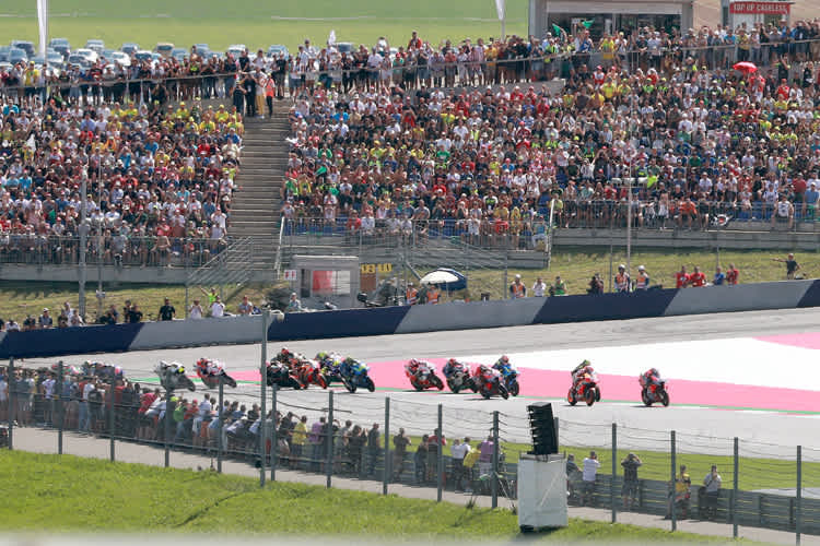 Der Start des MotoGP-Rennens im vergangenen Jahr