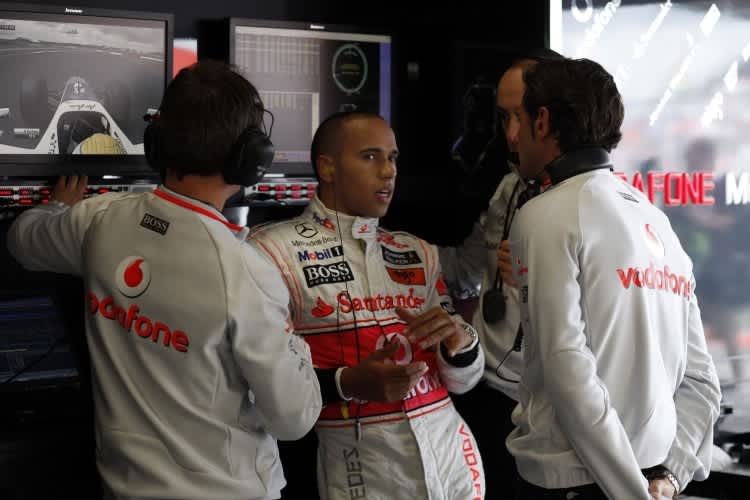 Hamilton uns seine Mitstreiter hatten viel Arbeit