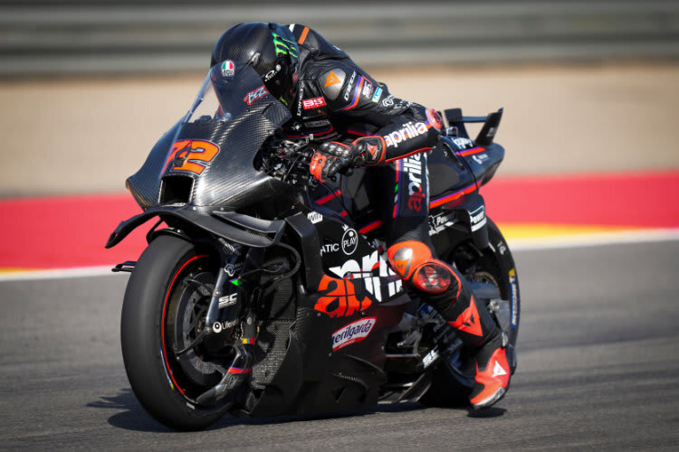 Aprilia ließ Marco Bezzecchi neue Aero-Teile testen