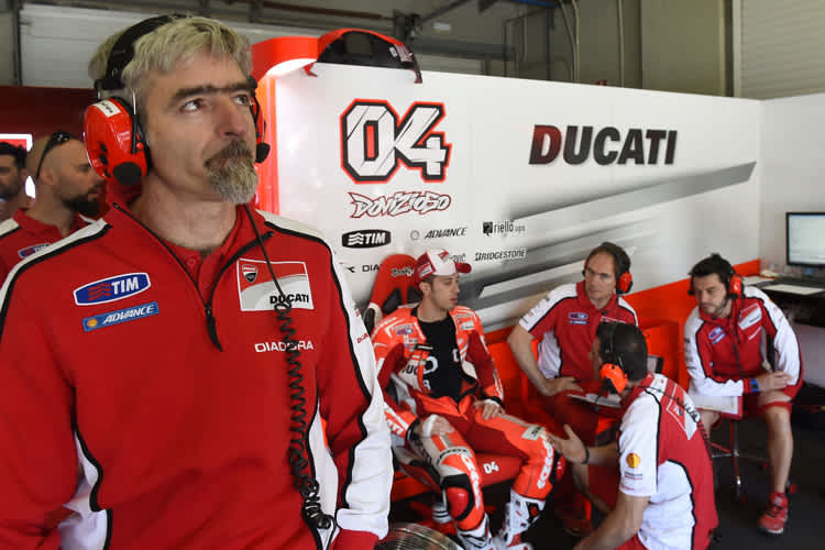 Gigi Dall’Igna (li.) zieht bei Ducati die Fäden