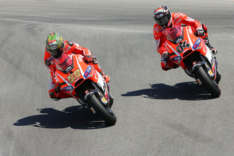 Hartes Teamduell: Nicky Hayden (69) gegen Andrea Dovizioso