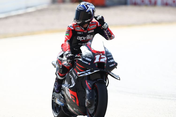 Maverick Viñales konnte den Deutschland-GP nicht zu Ende fahren