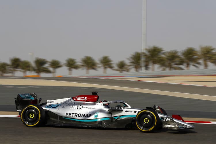 George Russell im Mercedes