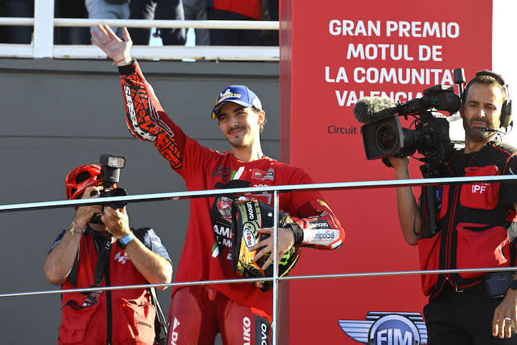 Ducati-Lenovo-Teammanager Davide Tardozzi ist sich sicher: Francesco Bagnaia ist reifer geworden