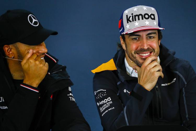 Lewis Hamilton und Fernando Alonso