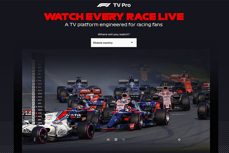 So wirbt die Formel 1 für den Live-Stream