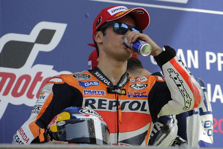 Dani Pedrosa: Kräftiger Schluck aus der Pulle