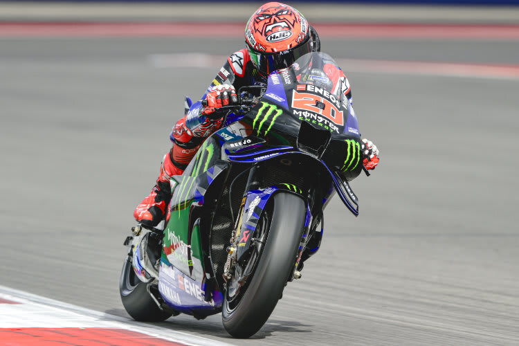 Die Yamaha-Fahrer, hier Fabio Quartararo, sind sich einig: Mehr geht mit dem Reihenvierzylinder-Motor nicht