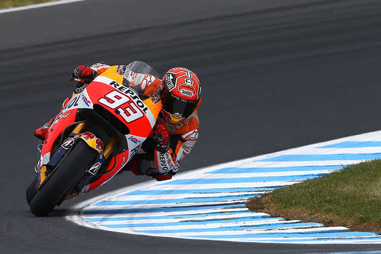 Marc Márquez besiegte Jorge Lorenzo im FP2