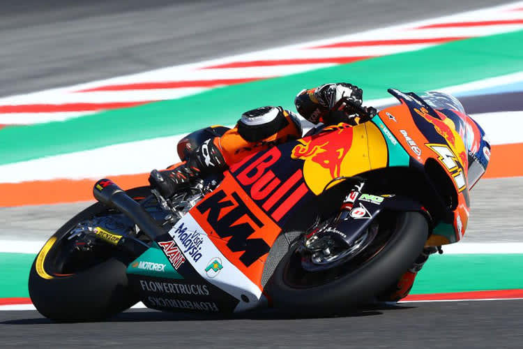 Brad Binder beendete das Moto2-Rennen auf dem sechsten Platz