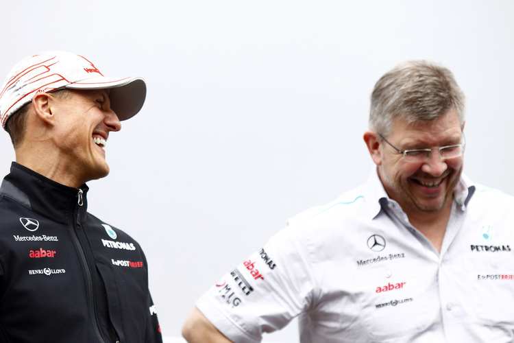 Schumi startet gut gelaunt in den Belgien-GP