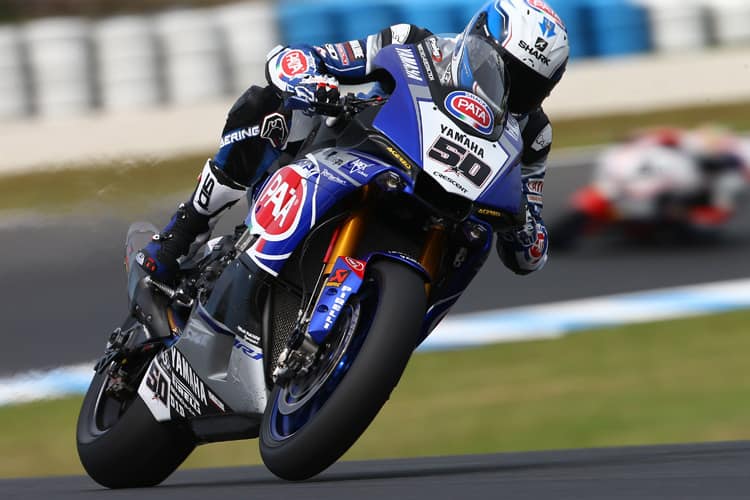 Schnellster am Freitag: Yamaha-Werksfahrer Sylvain Guintoli