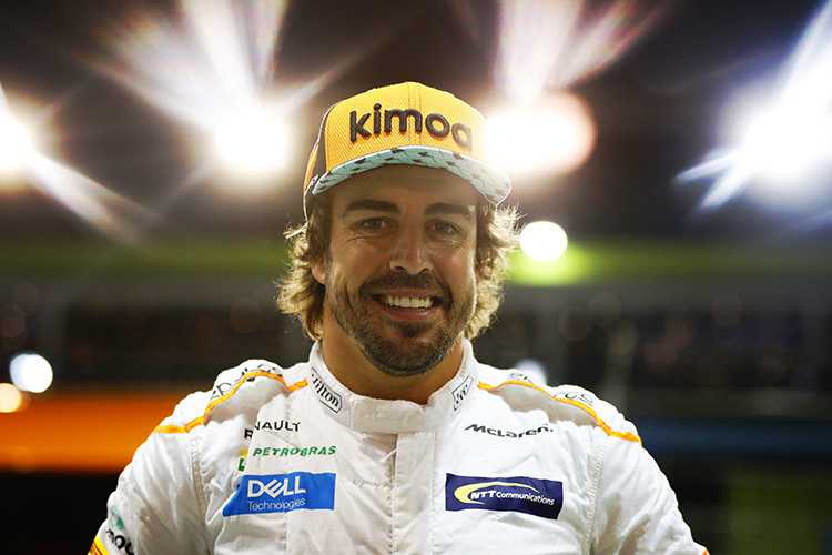 Fernando Alonso in Singapur