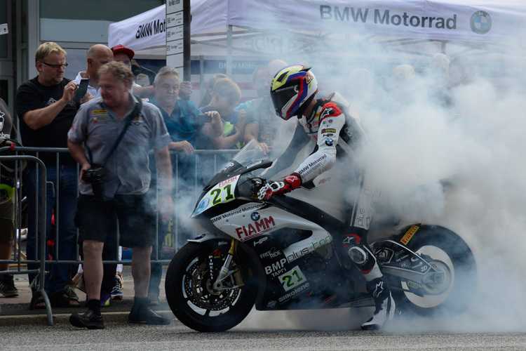 Markus Reiterberger ließ es kräftig rauchen