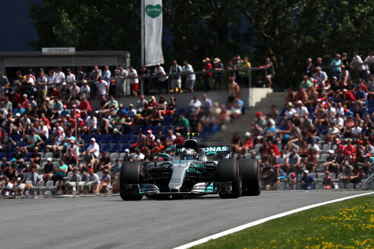 Valtteri Bottas auf dem Red Bull Ring 2017