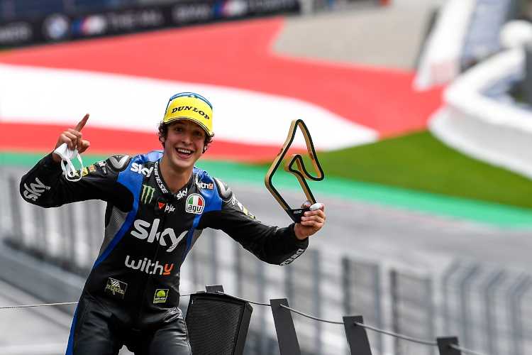 Celestino Vietti gewann auf dem Red Bull Ring sein erstes Moto3-Rennen