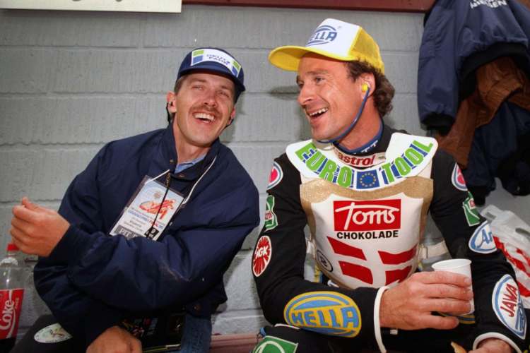 Hans Nielsen (re.) mit Erik Gundersen