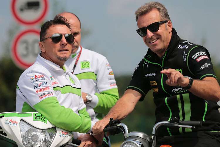 Die Teambesitzer Fausto Gresini und Hervé Poncharal