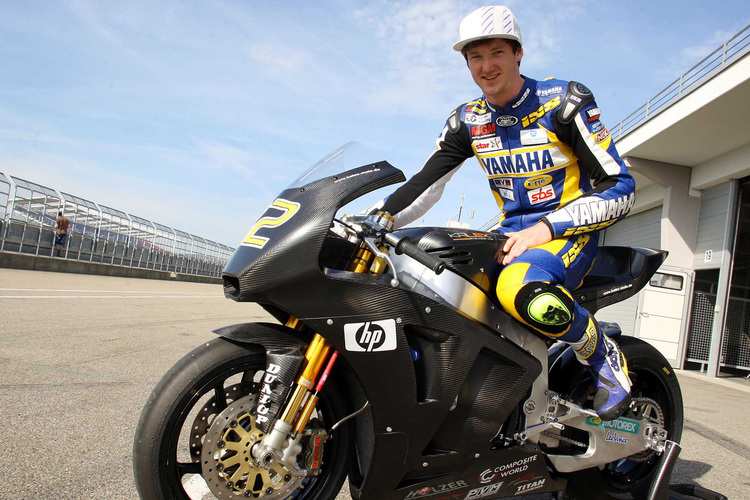 Sascha Hommel auf der Moto2-Kalex