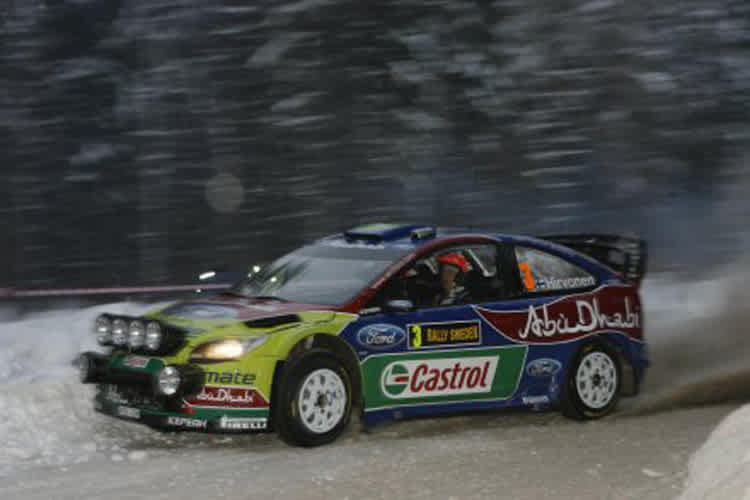 Hirvonen setzte sich auf der WP 5 an die Spitze