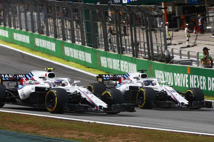 Die Williams von Sergey Sirotkin und Lance Stroll