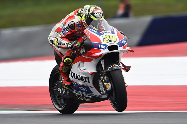 Ducati-Pilot Andrea Iannone legte im FP3 die Bestzeit vor