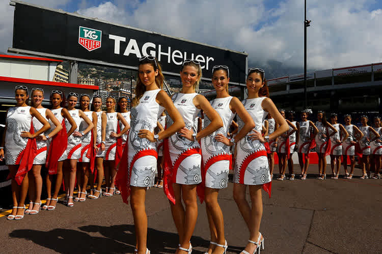 Wie mögen Sie es? Grid-Girls in Monaco ...