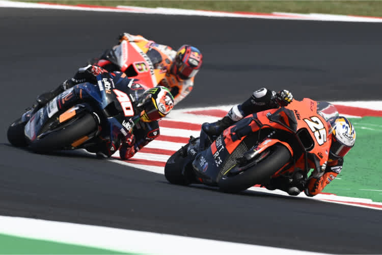 Raul Fernandez (vorne) fuhr stark