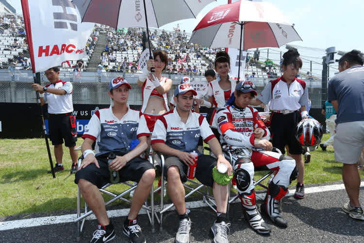 Michael van der Mark (li.) war bei den Suzuki 8 hours erstaunlich schnell